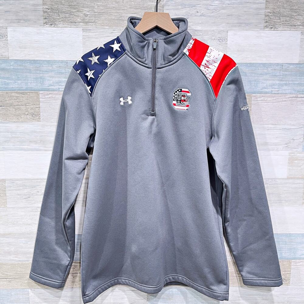 South Carolina Gamecocks Under Armour 1/4 Zip Jacket Wounded Warrior Mens Small